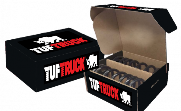 TufTruck heavy duty coil springs in a box